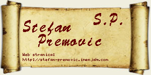 Stefan Premović vizit kartica